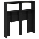 Hodegavl Skap Med Led Svart Eik 100X17X102 Cm