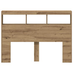 Hodegavl Skap Med Led Artisan Eik 140X17X102 Cm