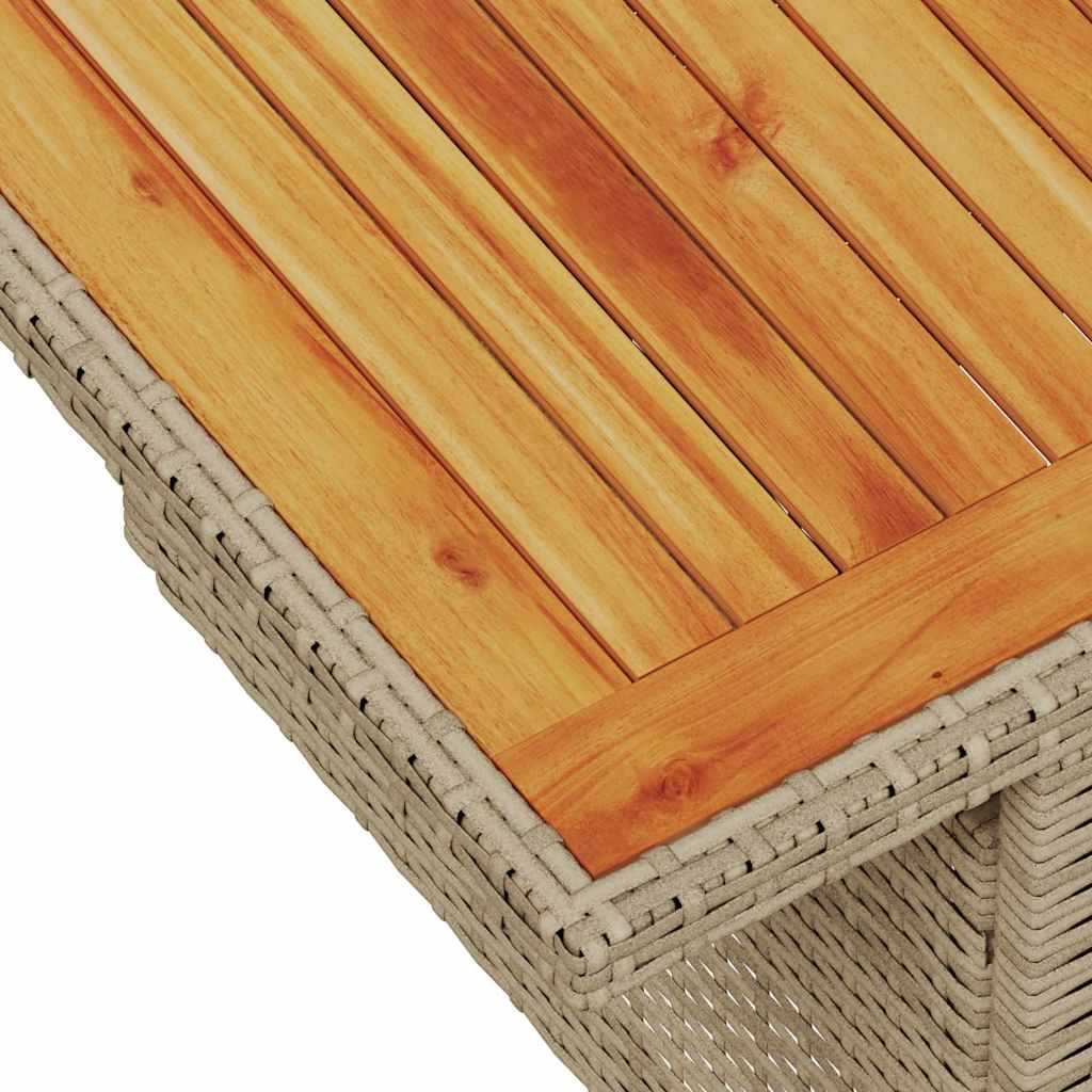 Hagesofaer Med Puter 7 Deler Beige Polyrotting Akasie