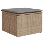 Hagesofaer Med Puter 6 Deler Beige Polyrotting Akasie