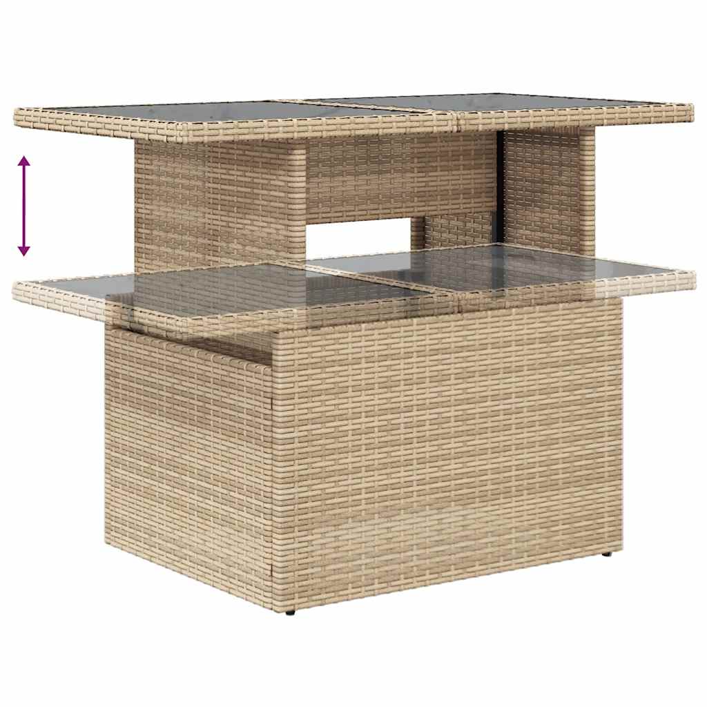 Hagesofaer Med Puter 8 Deler Beige Polyrotting Akasie