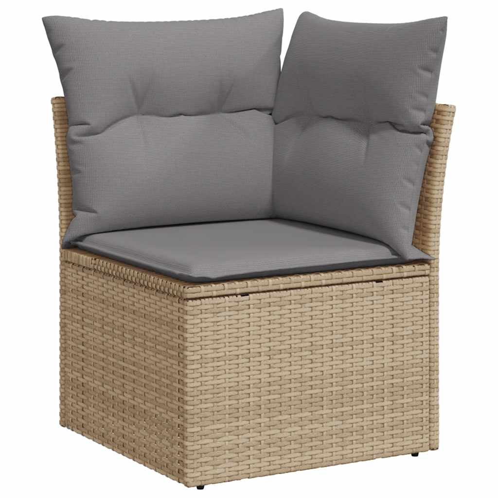 Hagesofaer Med Puter 11 Deler Beige Polyrotting Akasie