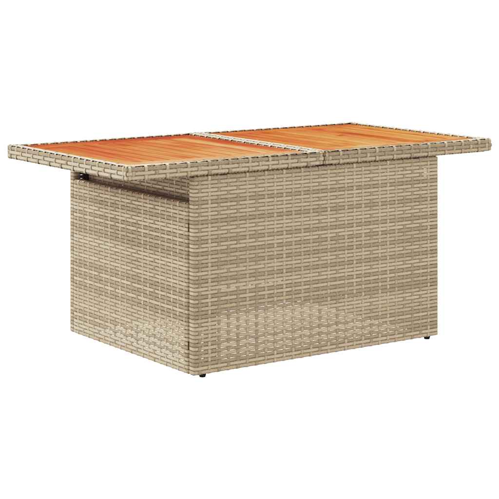 Hagesofaer Med Puter 11 Deler Beige Polyrotting Akasie
