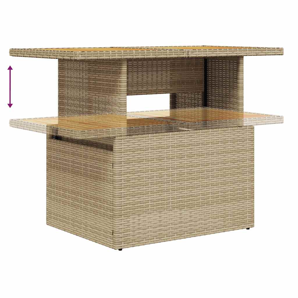 Hagesofaer Med Puter 11 Deler Beige Polyrotting Akasie