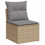Hagesofaer Med Puter 7 Deler Beige Polyrotting Akasie