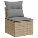 Hagesofaer Med Puter 8 Deler Beige Polyrotting Akasie