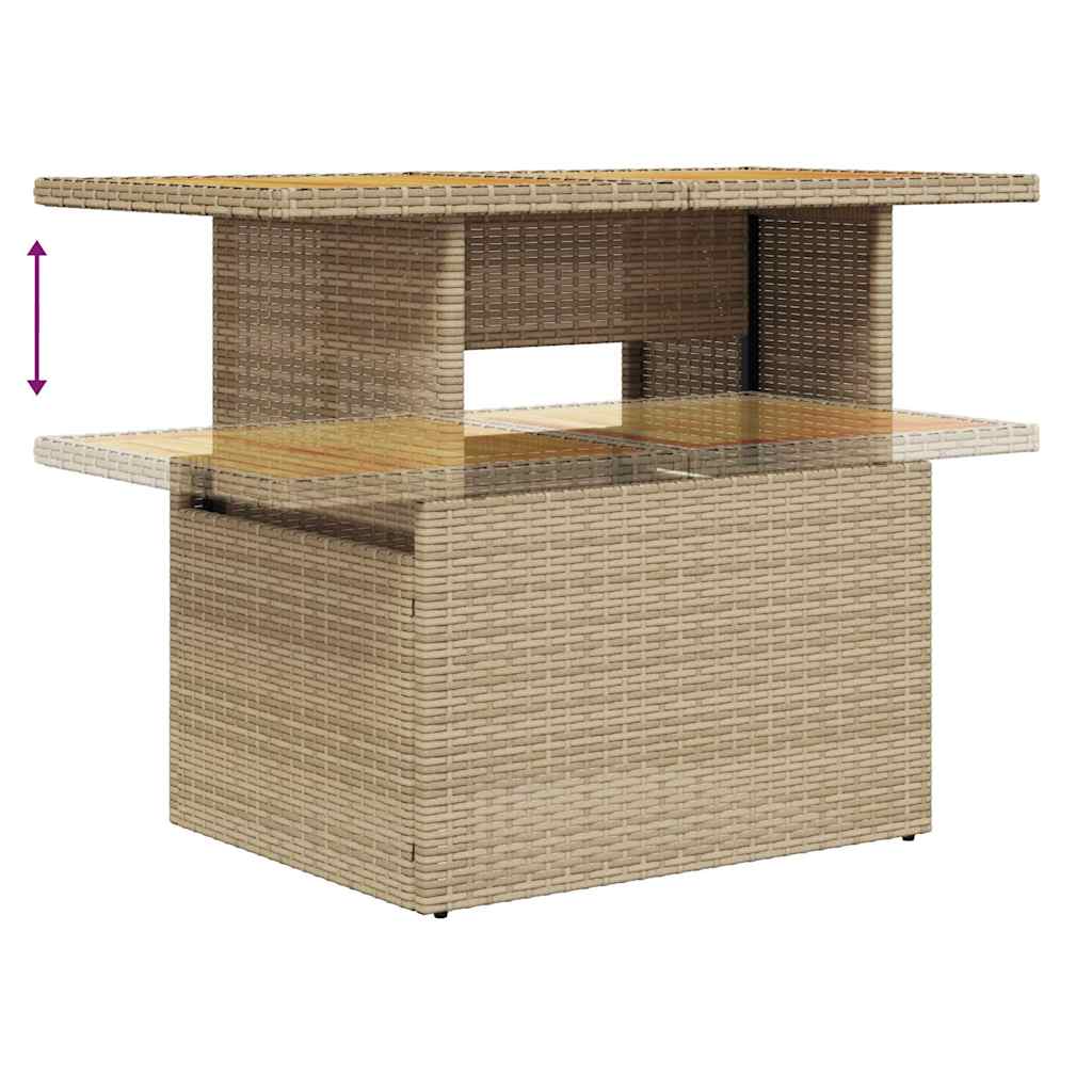 Hagesofaer Med Puter 8 Deler Beige Polyrotting Akasie