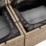 Hagesofaer Med Puter 8 Deler Beige Polyrotting Akasie
