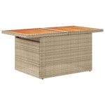 Hagesofaer Med Puter 9 Deler Beige Polyrotting Akasie