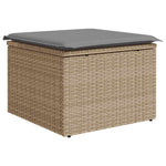 Hagesofaer Med Puter 7 Deler Beige Polyrotting Akasie