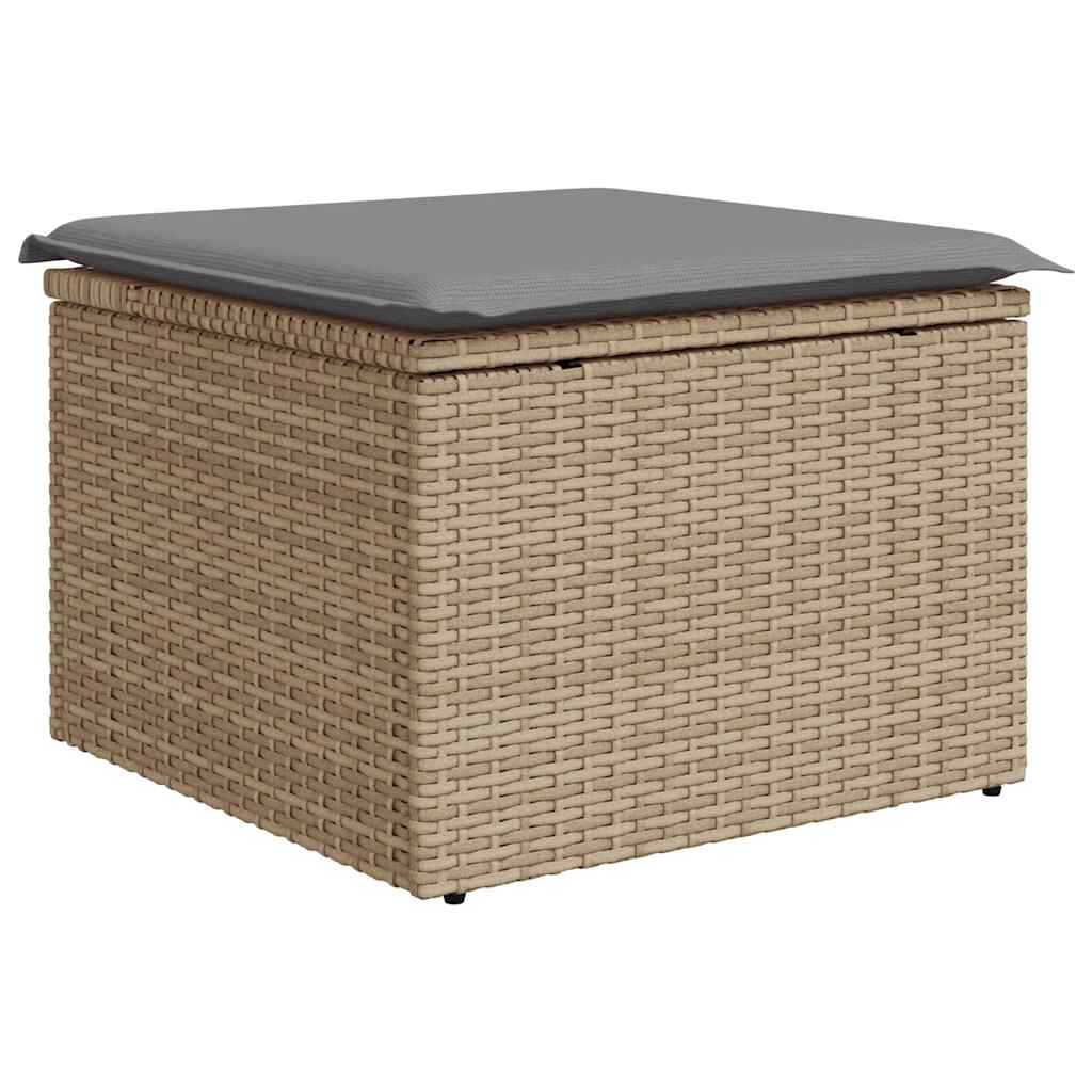 Hagesofaer Med Puter 6 Deler Beige Polyrotting Akasie
