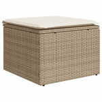 Hagesofaer Med Puter 2 Deler Beige Polyrotting Akasie