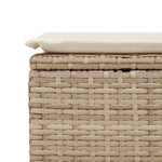 Hagesofaer Med Puter 2 Deler Beige Polyrotting Akasie