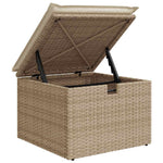 Hagesofaer Med Puter 2 Deler Beige Polyrotting Akasie