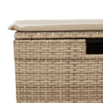 Hagesofaer Med Puter 2 Deler Beige Polyrotting Akasie