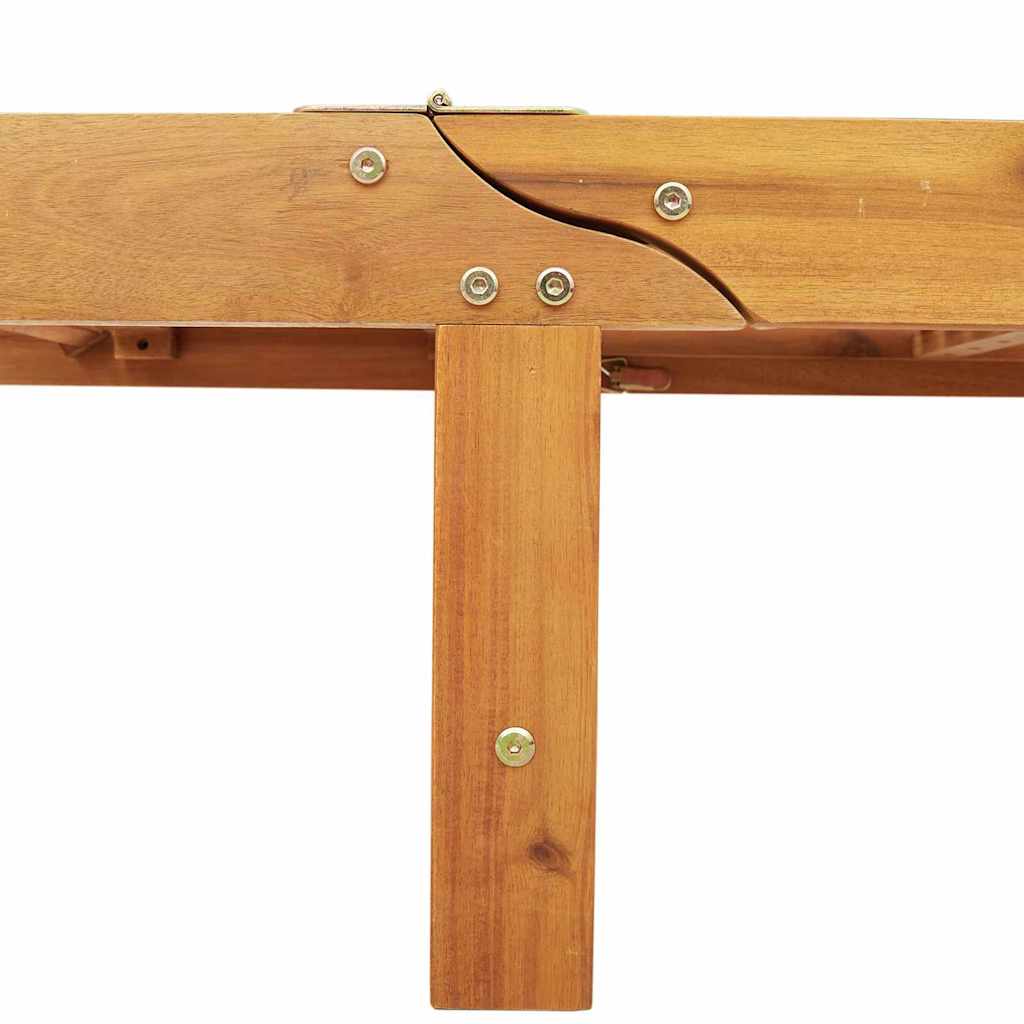 Solstol Gråbrun 200 X 67 X 84 Cm Solid Akasietre