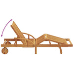 Solstol Gråbrun 200 X 67 X 84 Cm Solid Akasietre