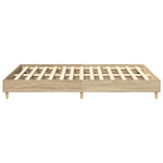Sengeramme Uten Madrass Sonoma Eik 150X200 Cm Konstruert Tre
