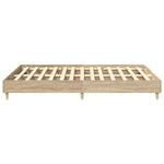 Sengeramme Uten Madrass Sonoma Eik 140X200 Cm Konstruert Tre