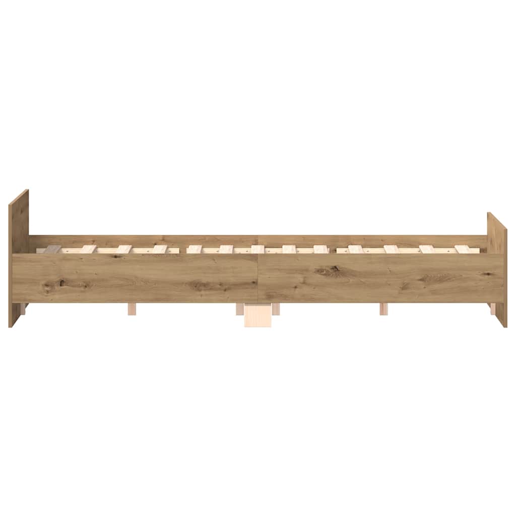 Sengeramme Uten Madrass Artisan Eik 150X200 Cm Konstruert Tre