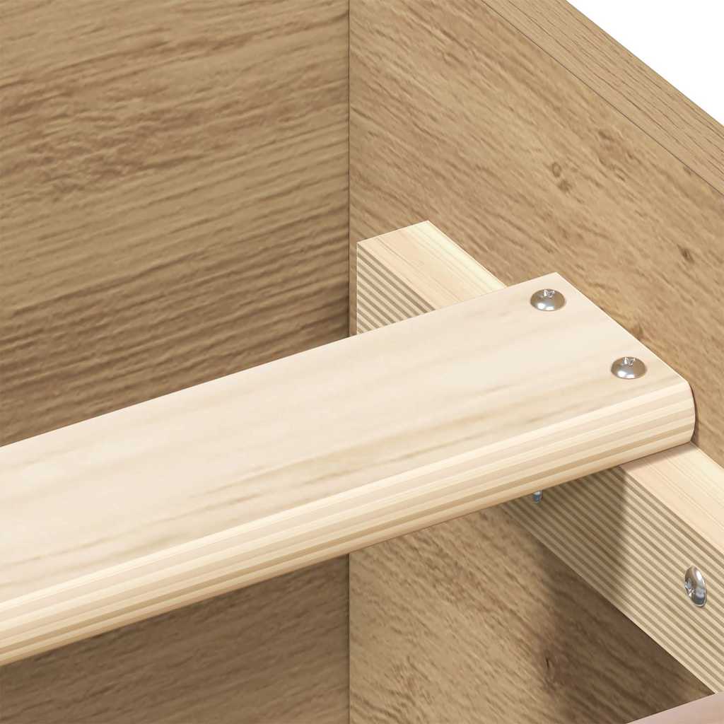 Sengeramme Uten Madrass Artisan Eik 150X200 Cm Konstruert Tre