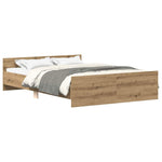 Sengeramme Uten Madrass Artisan Eik 120X190 Cm Konstruert Tre