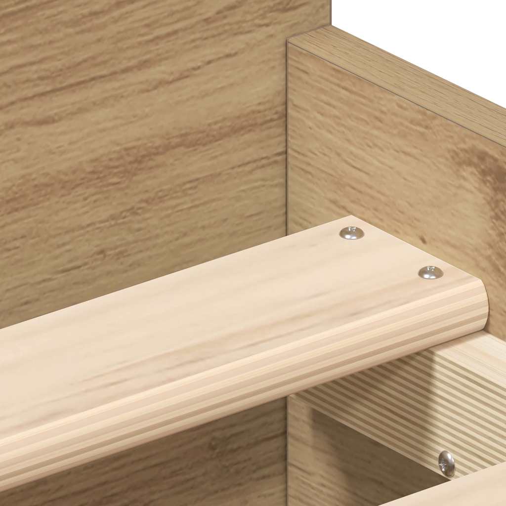 Sengeramme Uten Madrass Artisan Eik 90X190 Cm Konstruert Tre