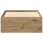 Sengeramme Uten Madrass Artisan Eik 100X200 Cm Konstruert Tre