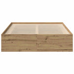Sengeramme Uten Madrass Artisan Eik 120X190 Cm Konstruert Tre