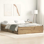 Sengeramme Uten Madrass Artisan Eik 120X190 Cm Konstruert Tre