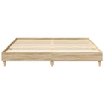 Sengeramme Uten Madrass Sonoma Eik 180X200 Cm Konstruert Tre