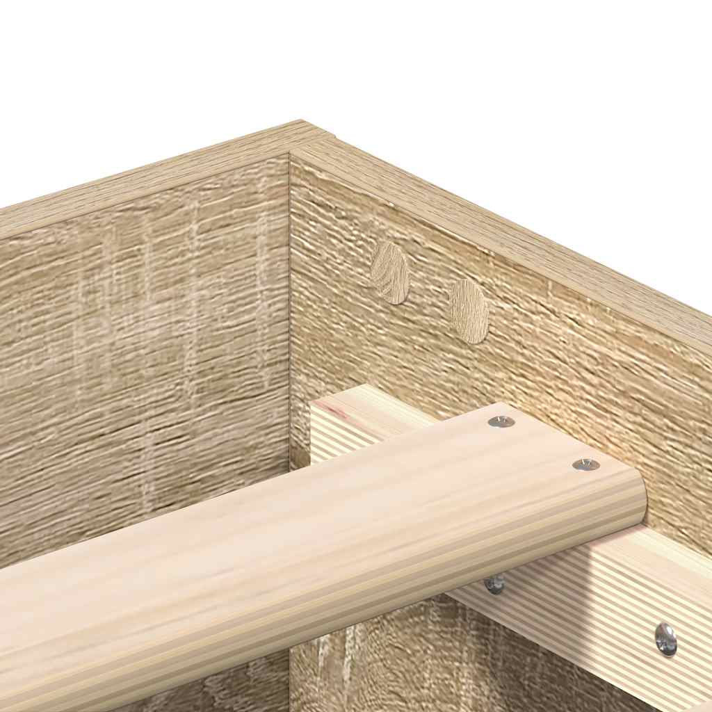Sengeramme Uten Madrass Sonoma Eik 180X200 Cm Konstruert Tre