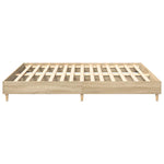 Sengeramme Uten Madrass Sonoma Eik 160X200 Cm Konstruert Tre