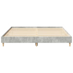 Sengeramme Uten Madrass Betonggrå 160X200 Cm Konstruert Tre