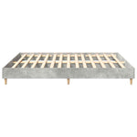 Sengeramme Uten Madrass Betonggrå 160X200 Cm Konstruert Tre