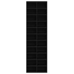 Skohylle Svart Eik 54X34X183 Cm Konstruert Tre