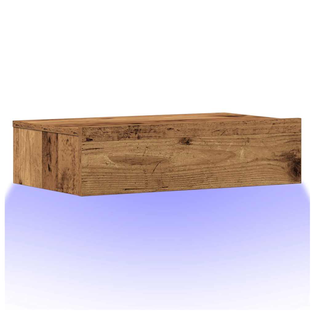 Nattbord Gammelt Tre 60X35 Cm Konstruert Tre