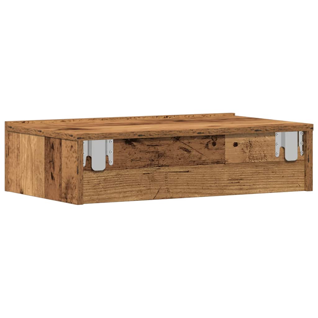 Nattbord Gammelt Tre 60X35 Cm Konstruert Tre