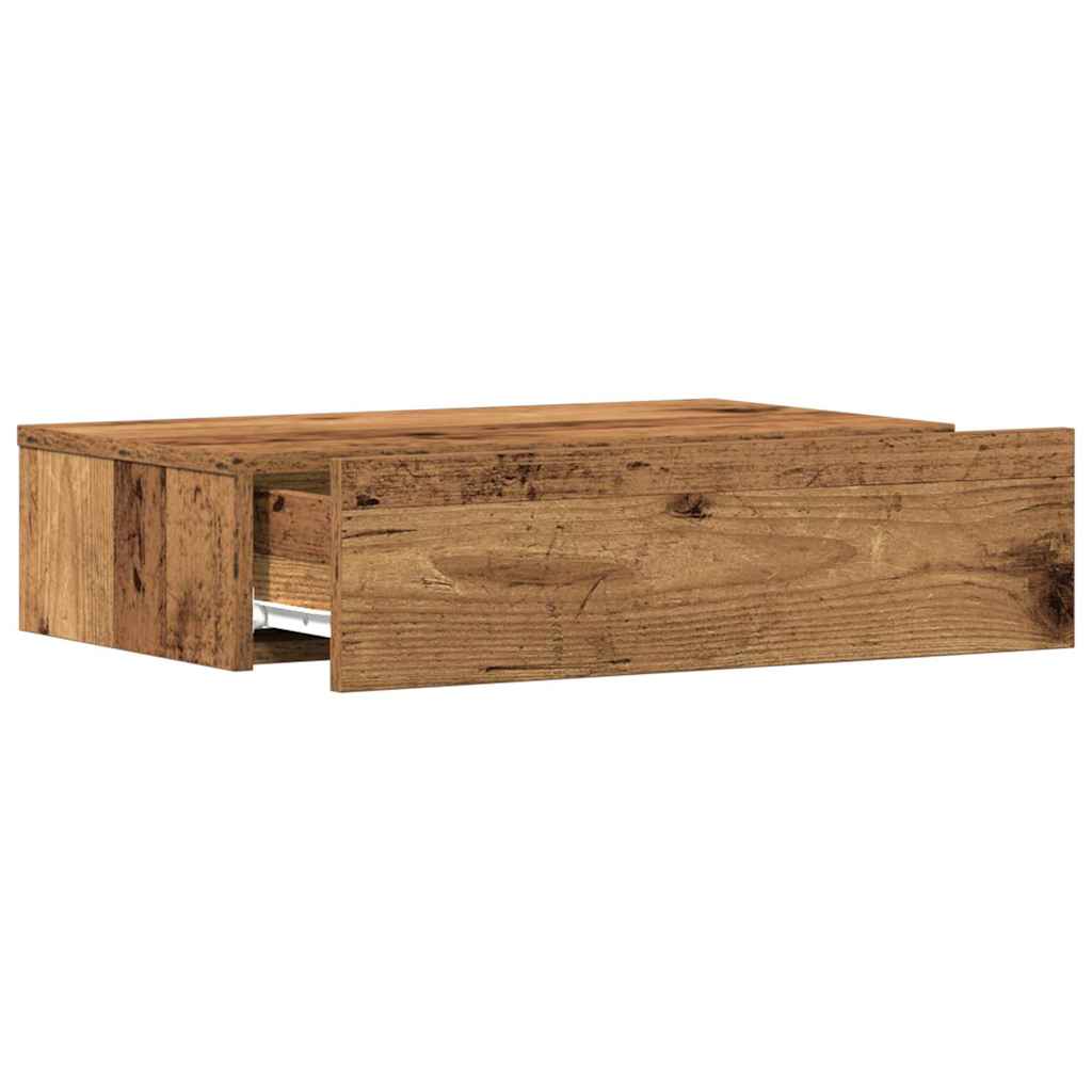 Nattbord Gammelt Tre 60X35 Cm Konstruert Tre