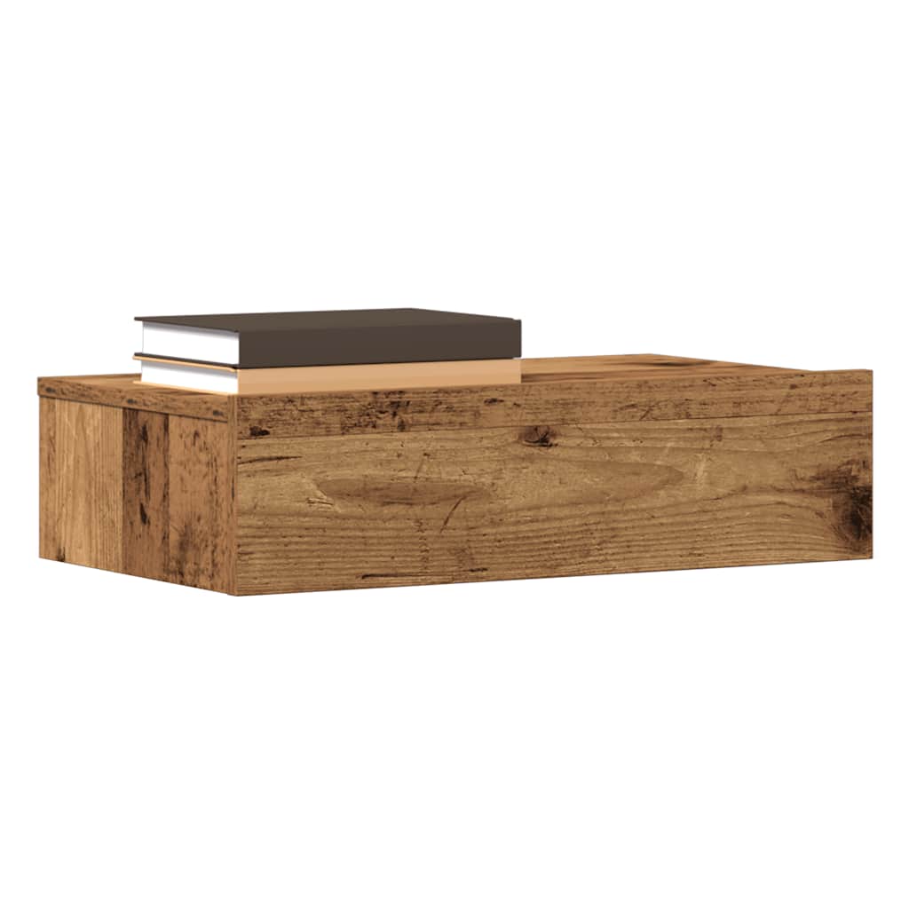 Nattbord Gammelt Tre 60X35 Cm Konstruert Tre