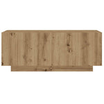 Tv-Benk Med Led-Lys Artisan Eik 200X35X40 Cm Konstruert Tre