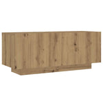 Tv-Benk Med Led-Lys Artisan Eik 300X35X40 Cm Konstruert Tre