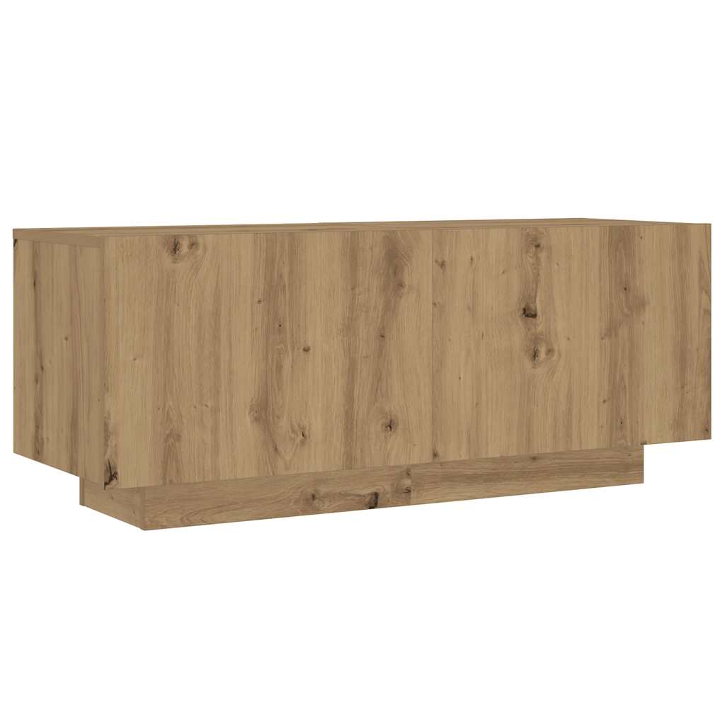 Tv-Benk Med Led-Lys Artisan Eik 300X35X40 Cm Konstruert Tre