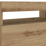 Nattbord Med Led-Lys Artisan Eik 60X35X40 Cm Konstruert Tre