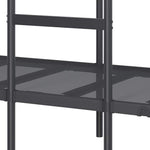 Køyeseng Uten Madrass Svart 75X190 Cm Stål