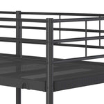 Køyeseng Uten Madrass Svart 80X200 Cm Stål