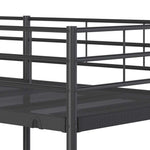 Køyeseng Uten Madrass Svart 90X200 Cm Stål