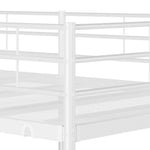 Køyeseng Uten Madrass Hvit 80X200 Cm Stål