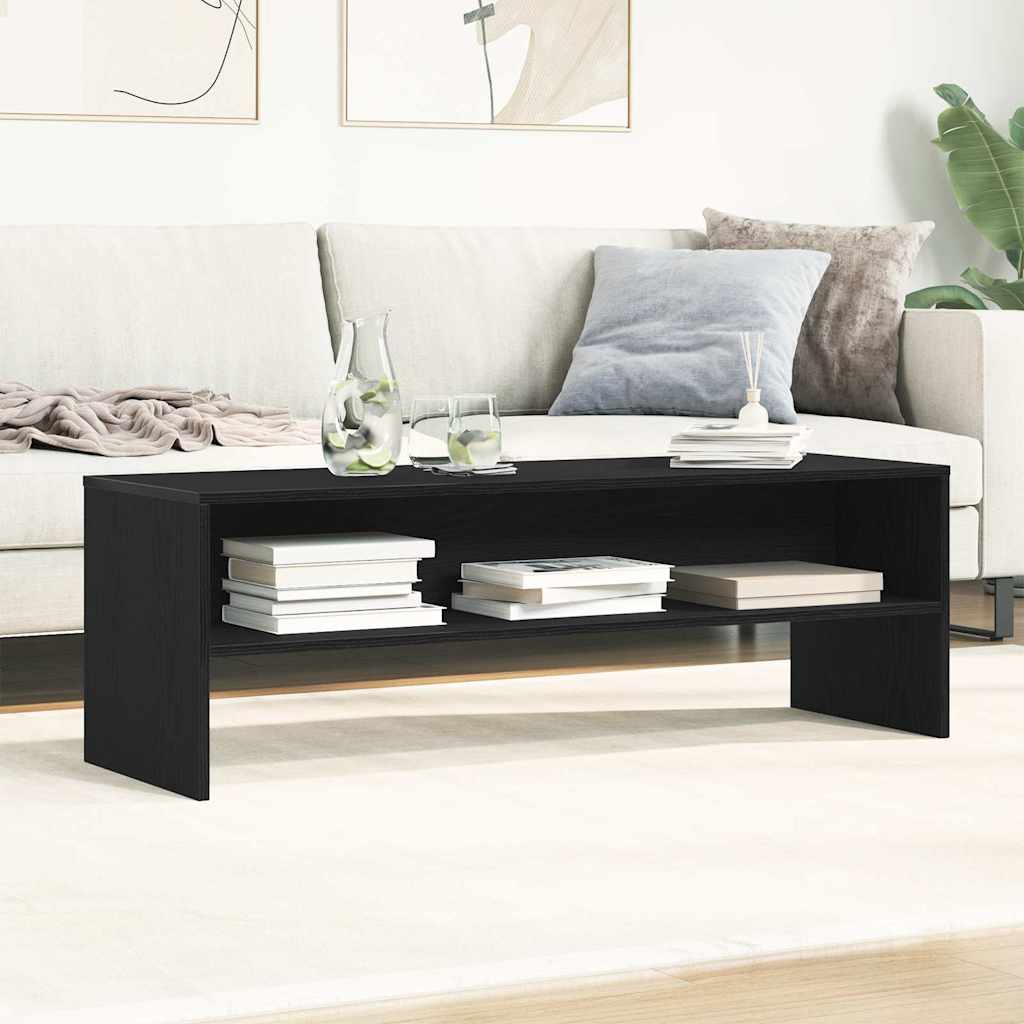 Tv-Benk Svart Eik 120X40X40 Cm Sponplate