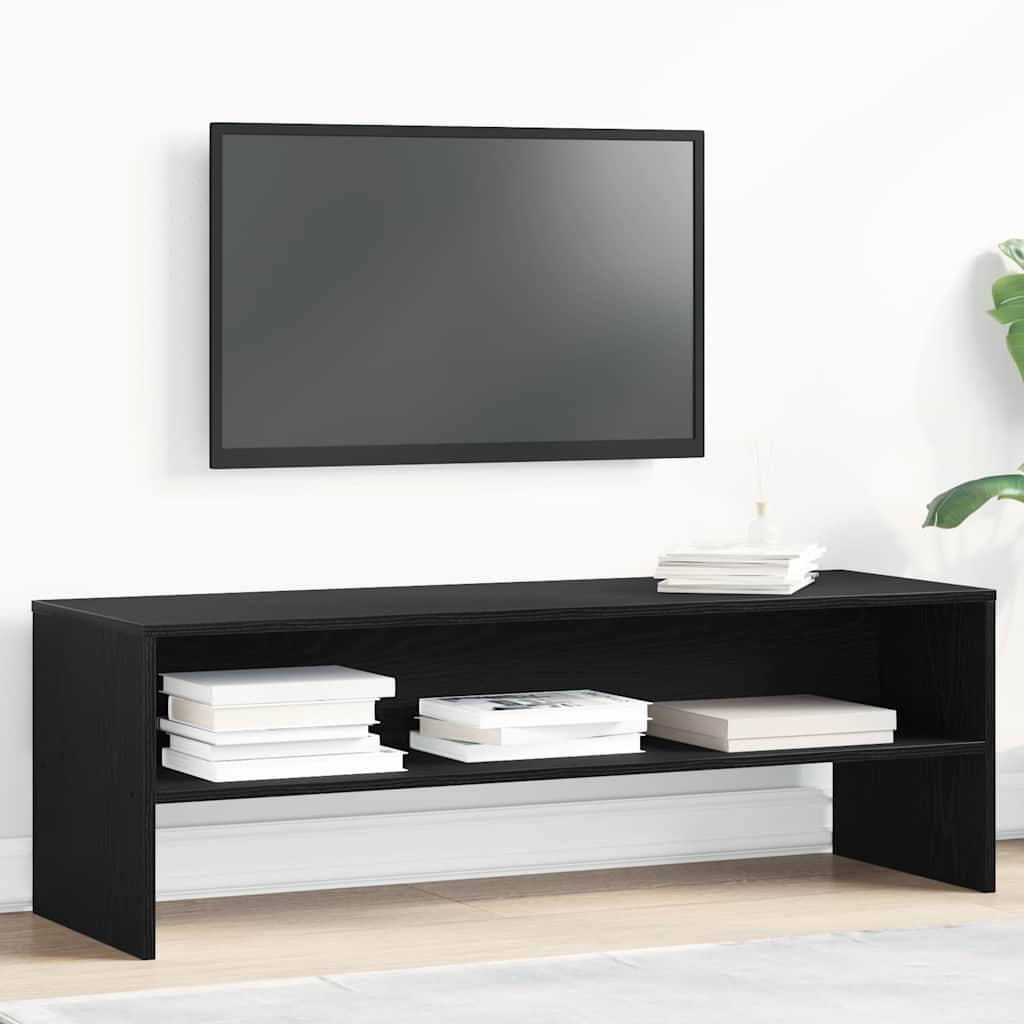 Tv-Benk Svart Eik 120X40X40 Cm Sponplate